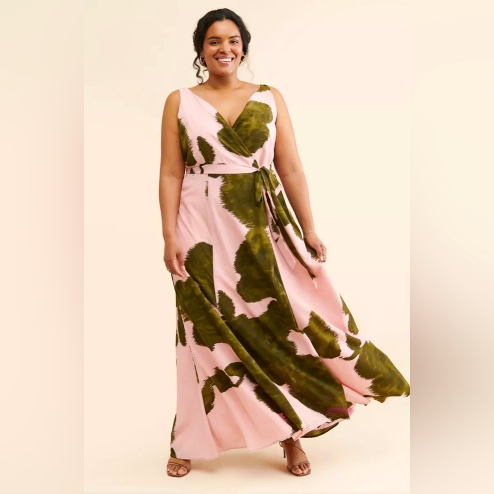 NWT Anthropologie x Hutch Printed Wrap Maxi Dress